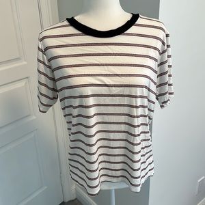 Michael Lauren | Red & Black Stripe Tee